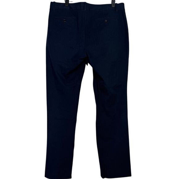 J. Crew High Rise Straight Ankle Wide Leg Stretch Trouser Pants Pockets 12 Blue - Picture 4 of 15